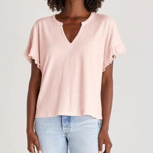 Z-supply pink top with flowy sleeves